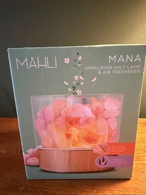 Mana Mähli Himalayan Salt Lamp & Air Freshener - Pink and Orange